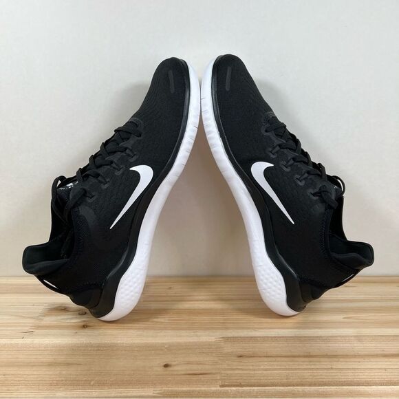 NEW Nike Free Run 2018 Mens road Running training shoes Black white - Picture 7 of 10